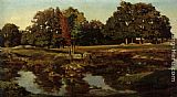 Theodore Rousseau La Mare Pres du Dormoir painting